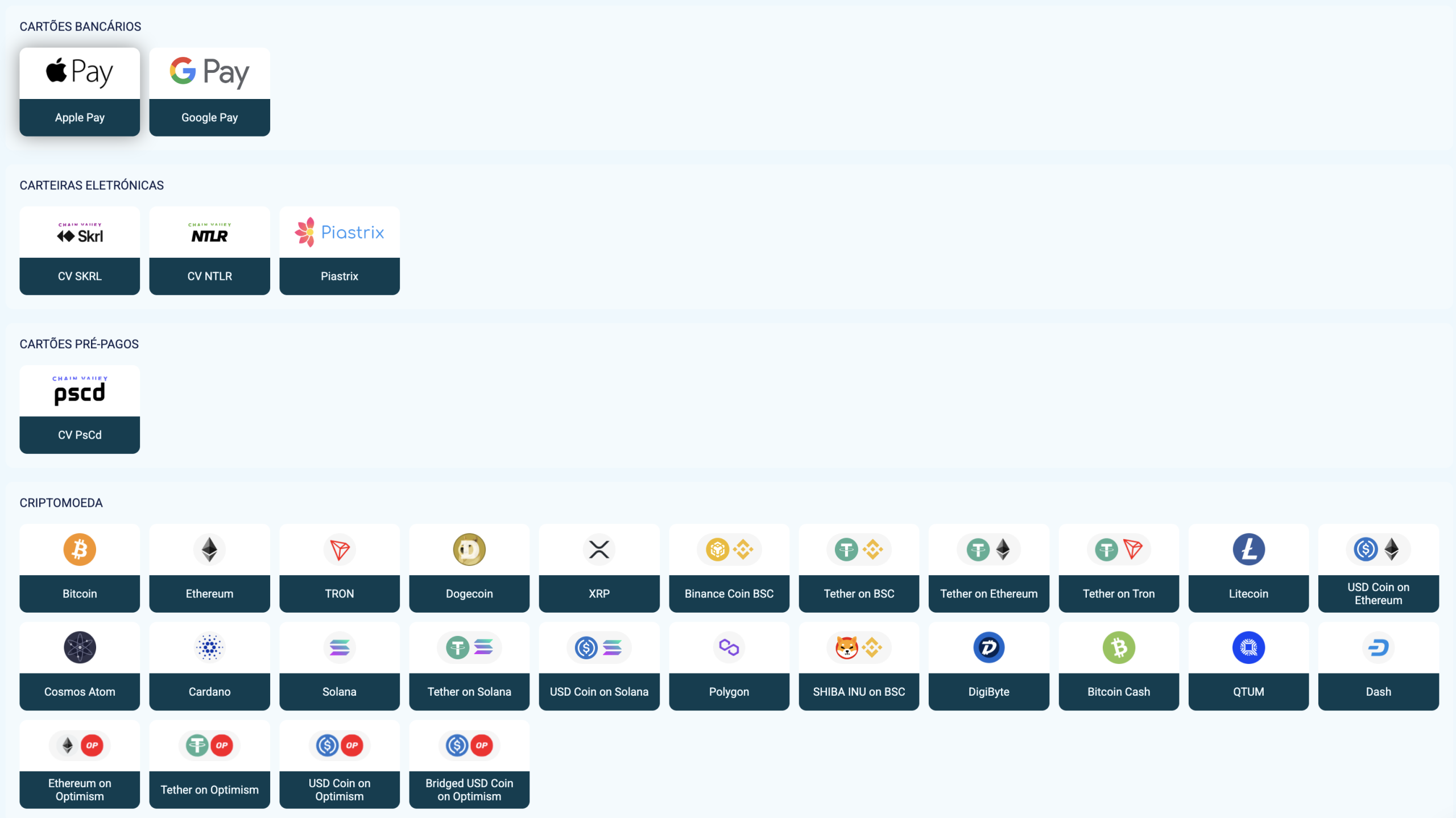 Métodos de Pagamento Coldbet